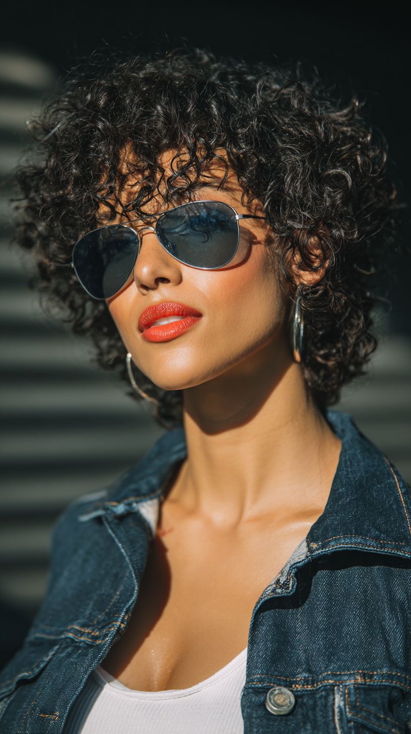 Dynamic Curly Crop with Soft Volume