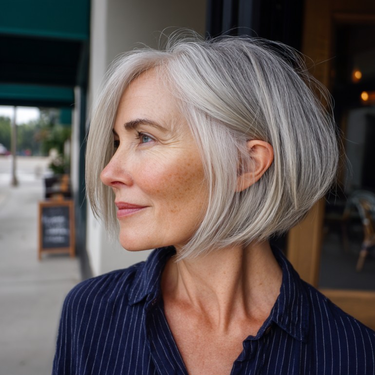Chic Layered Asymmetrical Bob