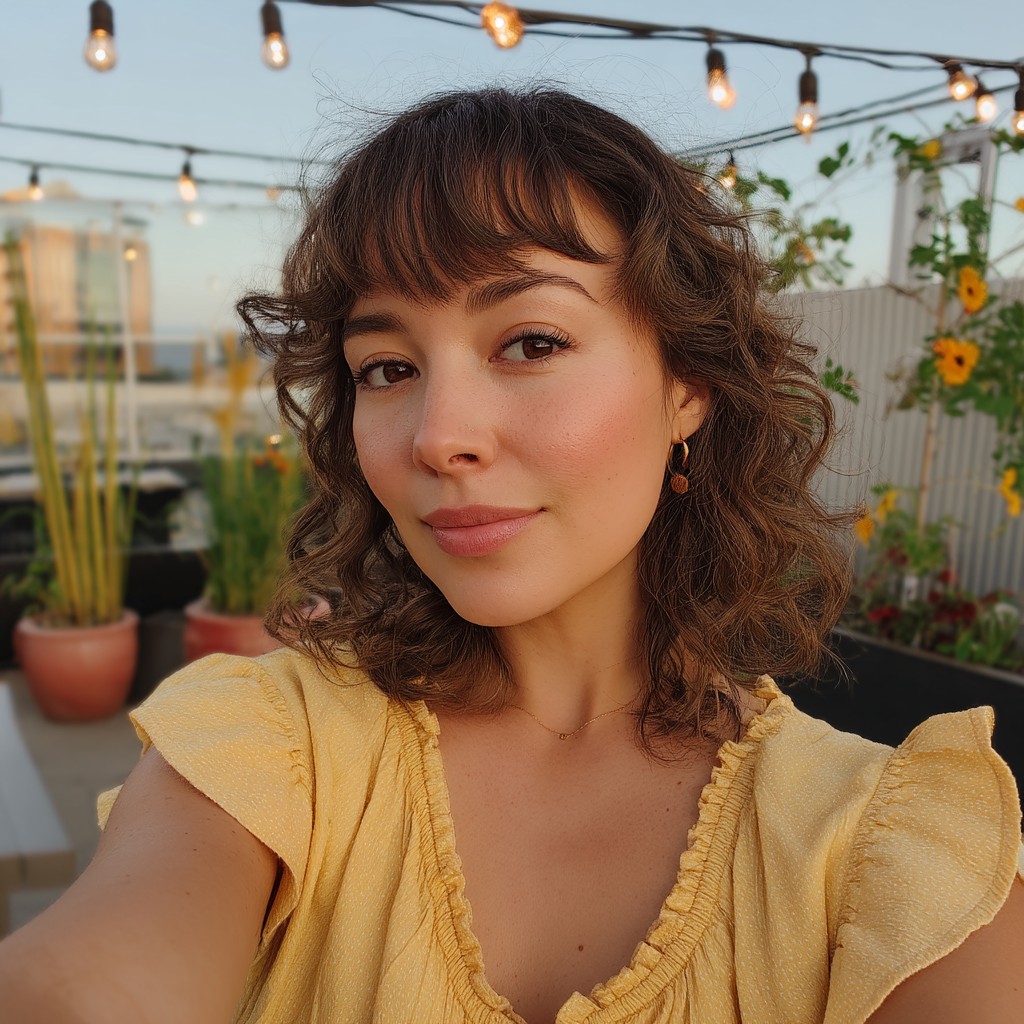 Chic Textured Wolf Cut with Soft Bangs