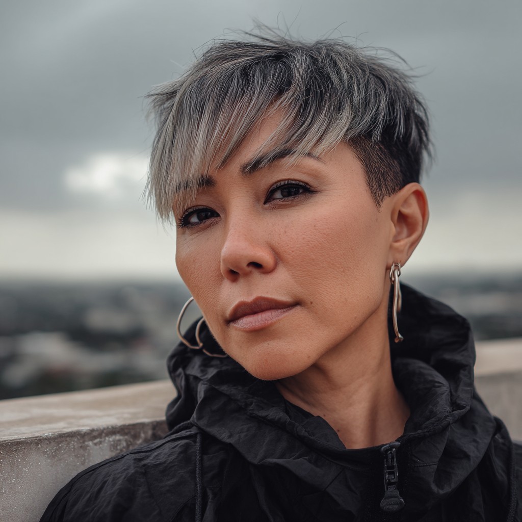 Modern Textured Pixie with Subtle Highlights