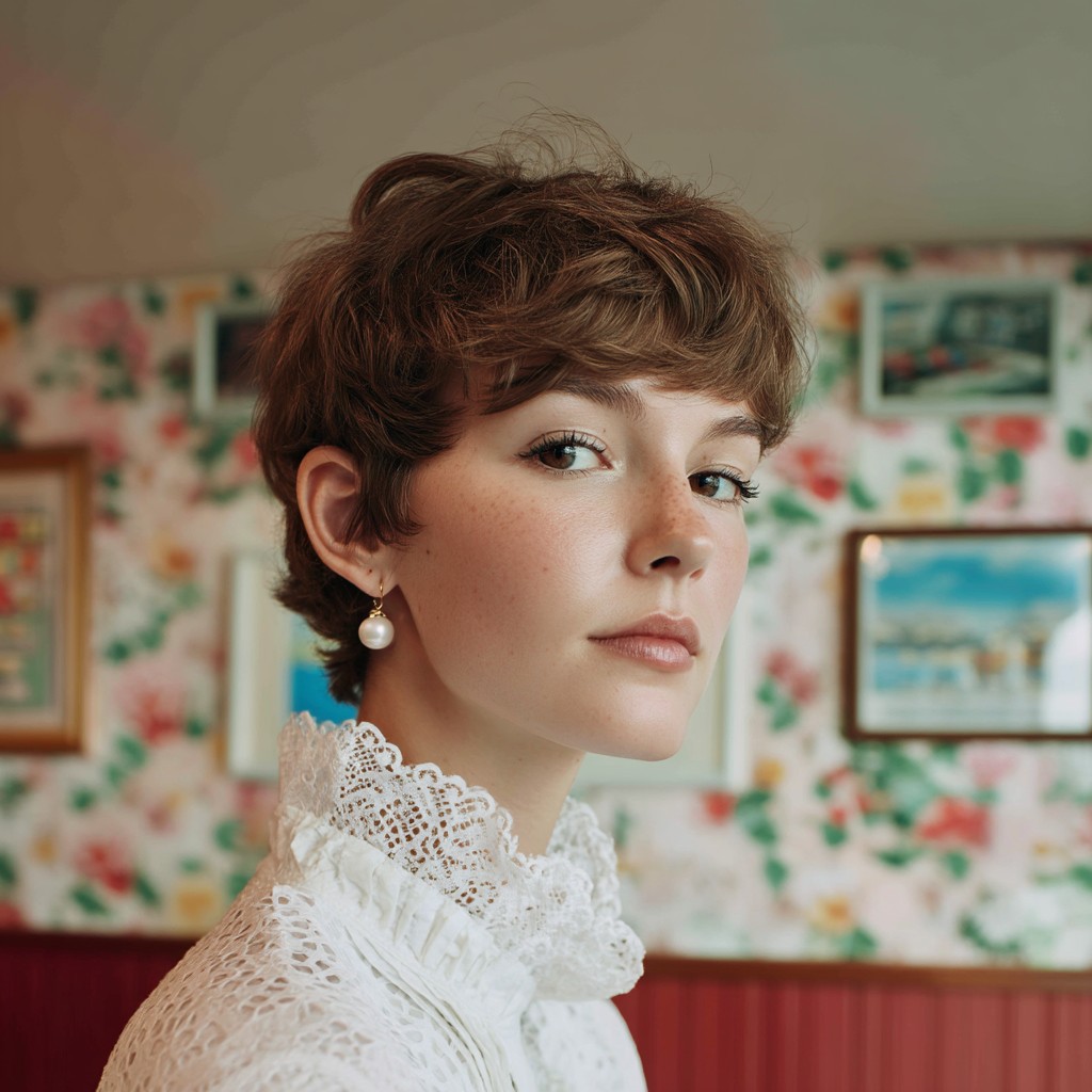 Softly Textured Pixie Cut with Defined Volume
