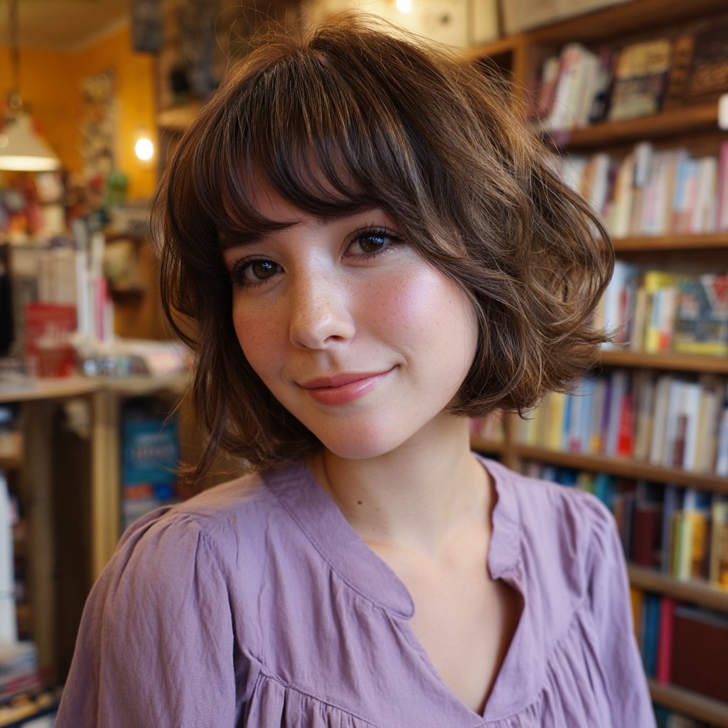 Charming Textured Bob with Subtle Soft Waves