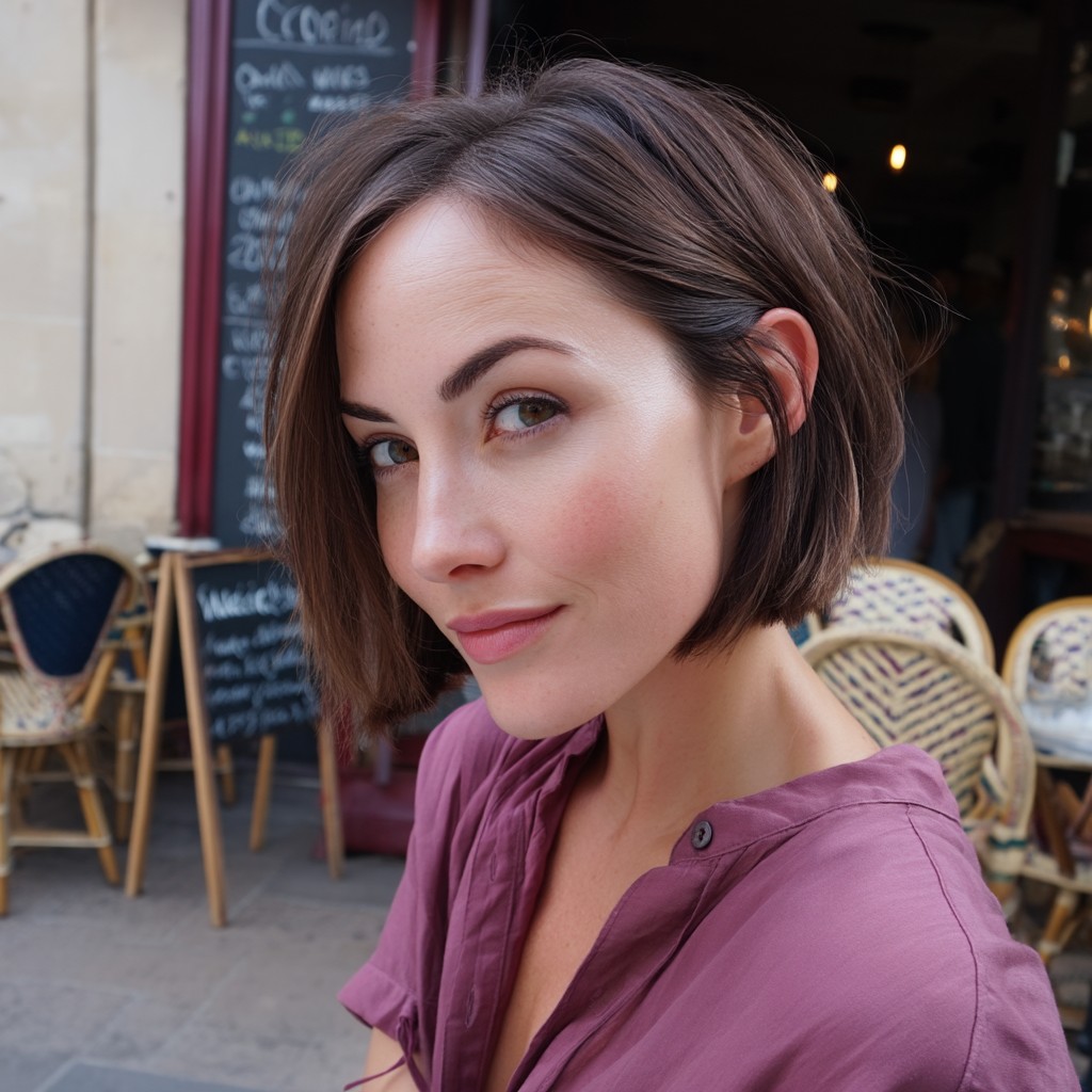 Chic Textured Bob with Soft Waves