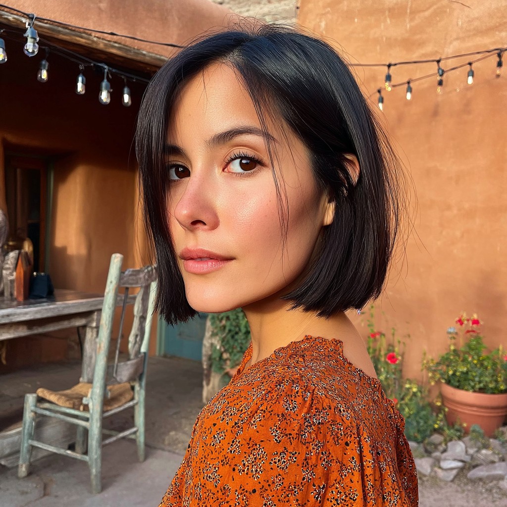 Classic Angular Bob with Subtle Texture