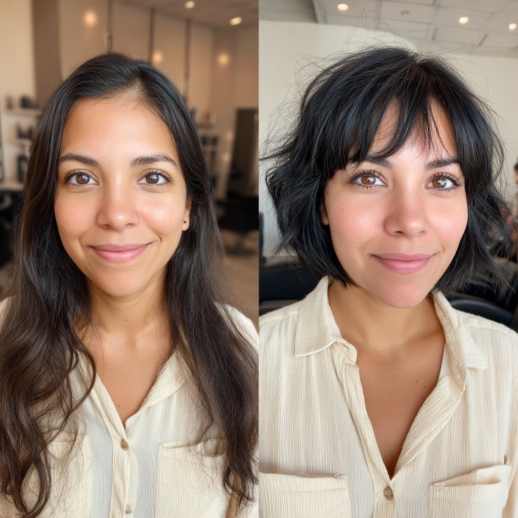 Modern Shaggy Bob with Playful Texture
