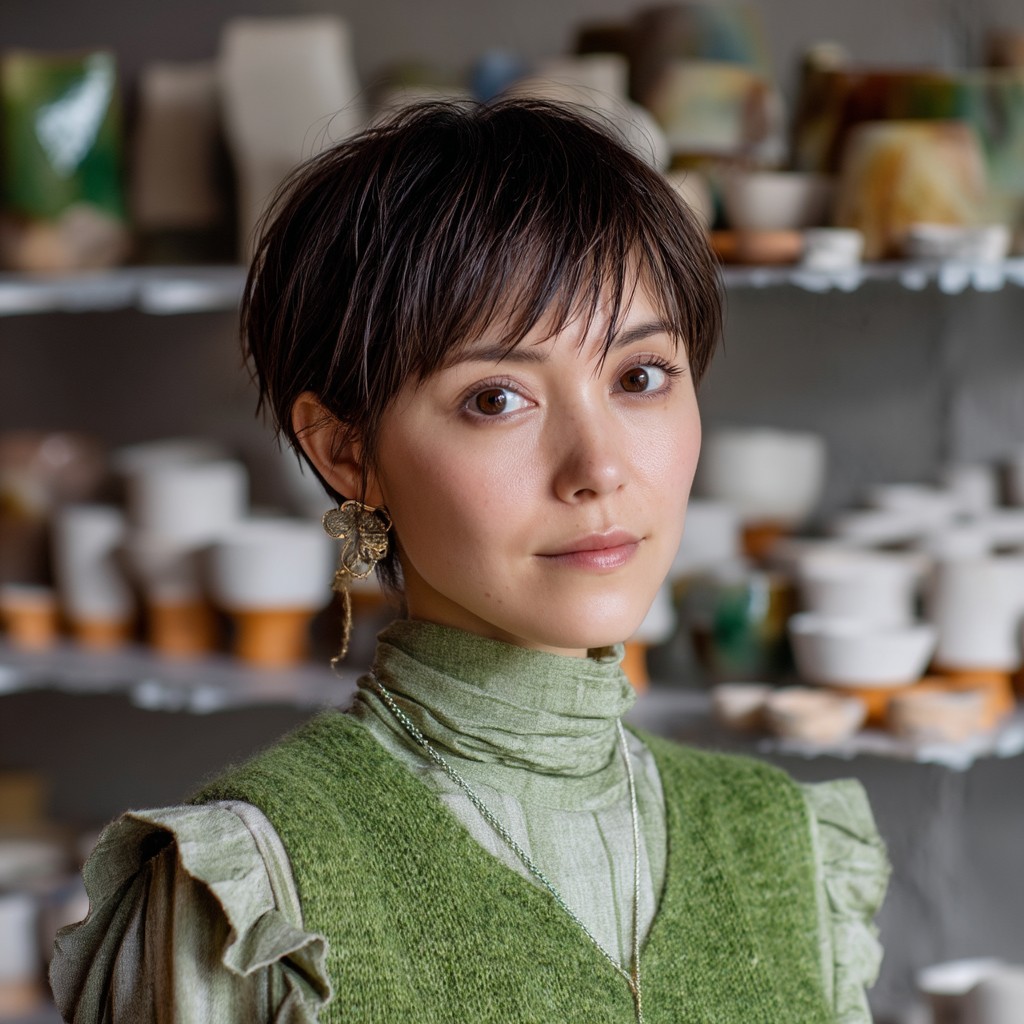 Stylish Textured Pixie Cut with Soft Layers