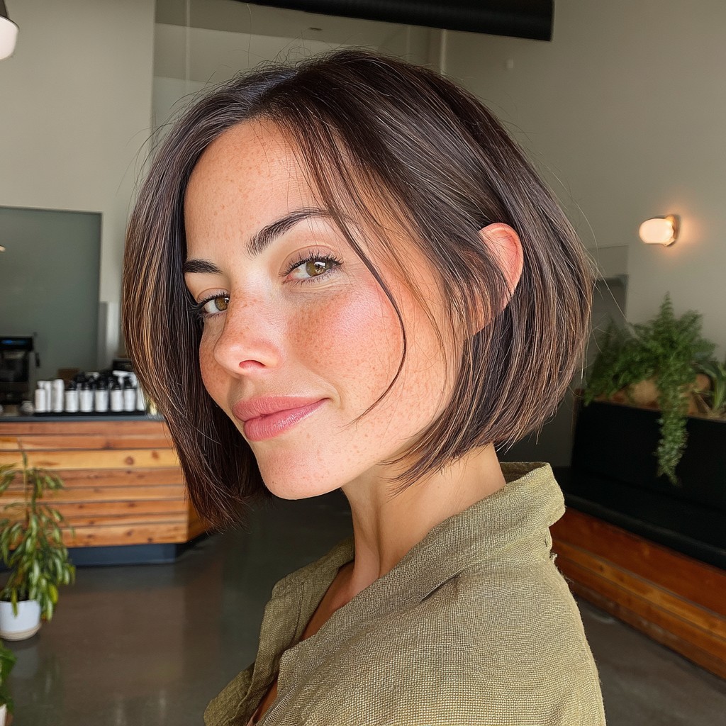 Modern Soft Textured Bob with Subtle Layers