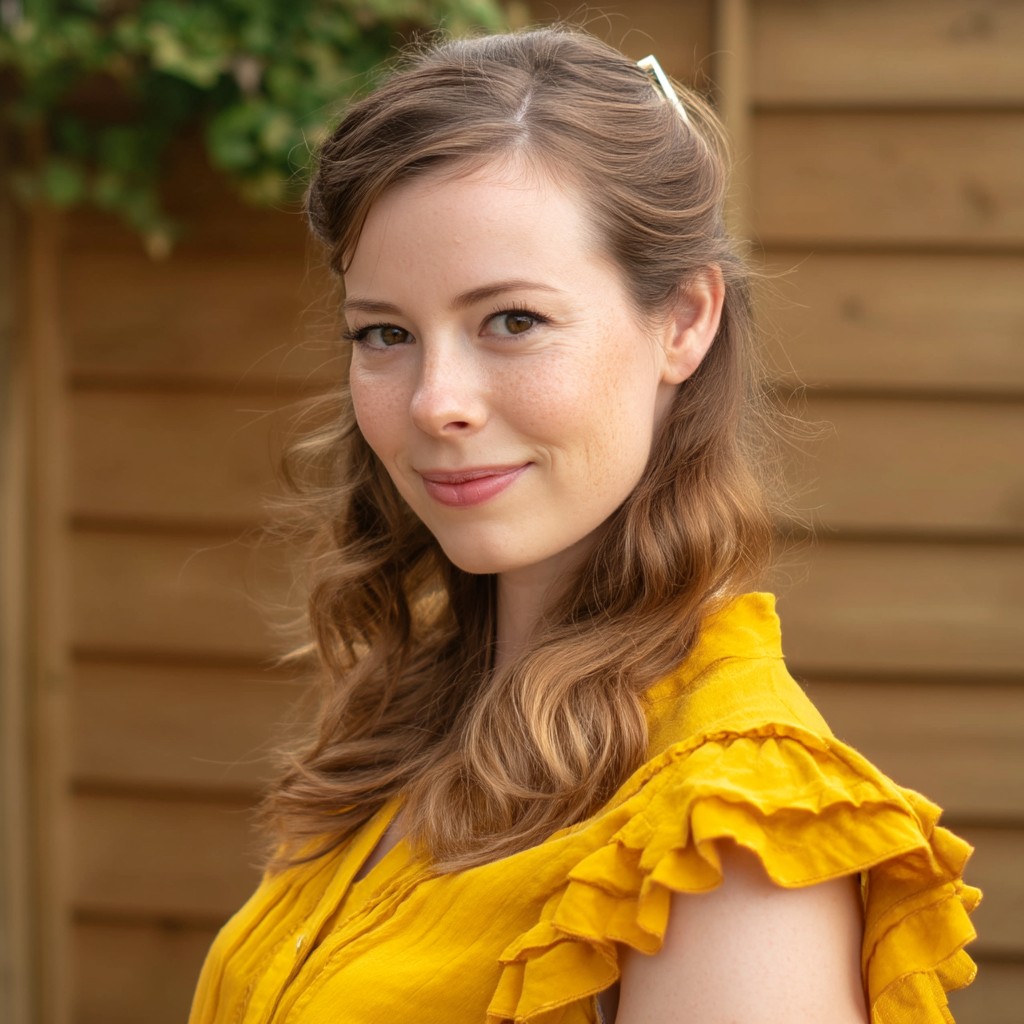 Soft Wavy Half-Up Hairstyle with Light Texture