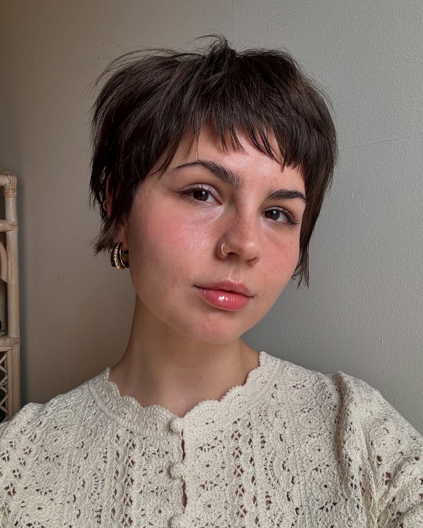 Charming Layered Pixie with Soft Texture