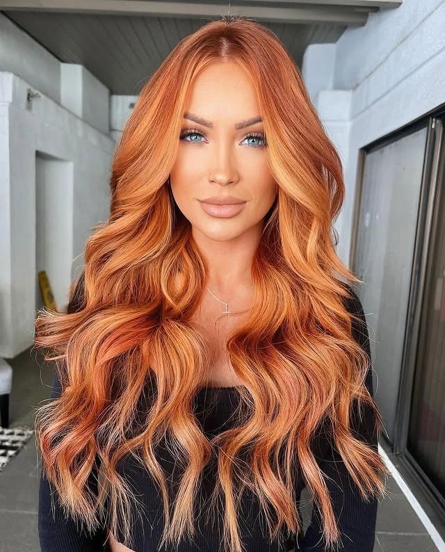 Gorgeous Copper Long Waves with Subtle Highlights