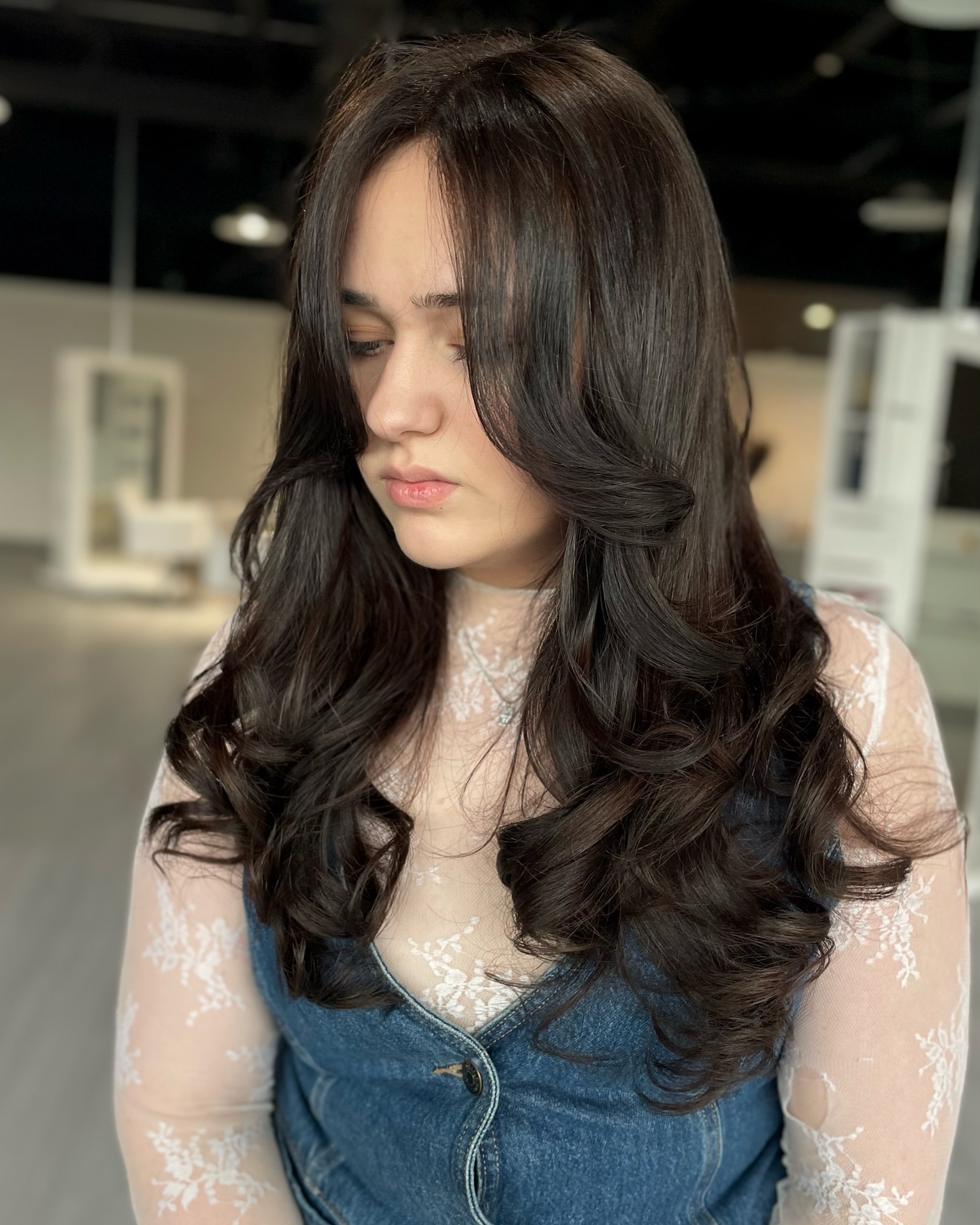 Radiant Long Layered Cut with Soft Curls
