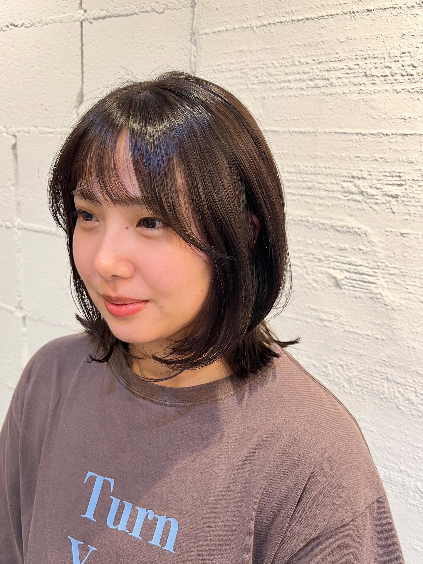 Soft Layered Medium Cut with Wispy Bangs