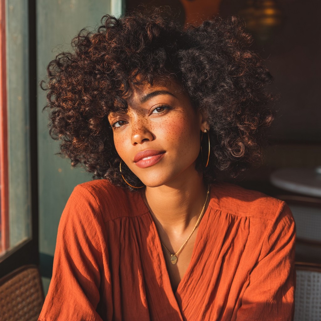 Bold Curly Bob with Textured Layers