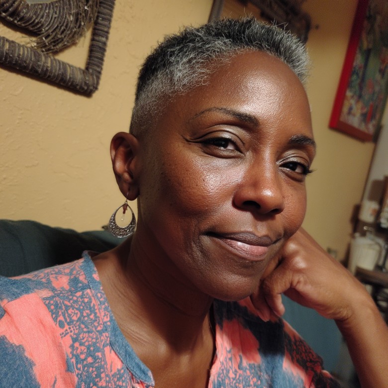 chic gray pixie cut for over 50