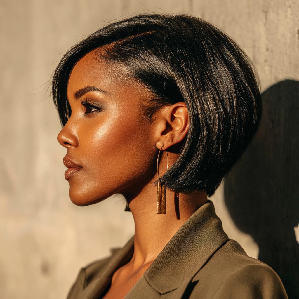 Elegant Sharp A-Line Bob