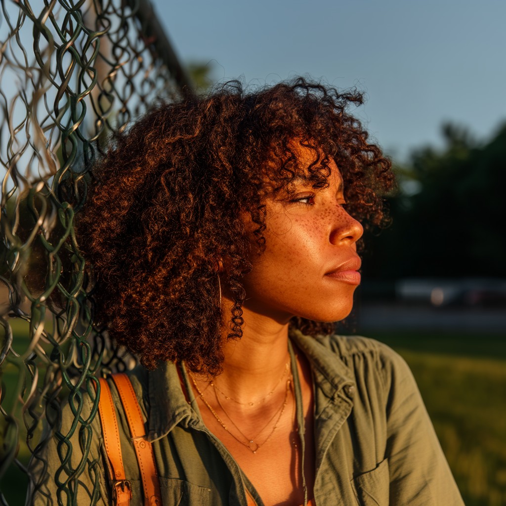 Natural Textured Bob with Loose Curls