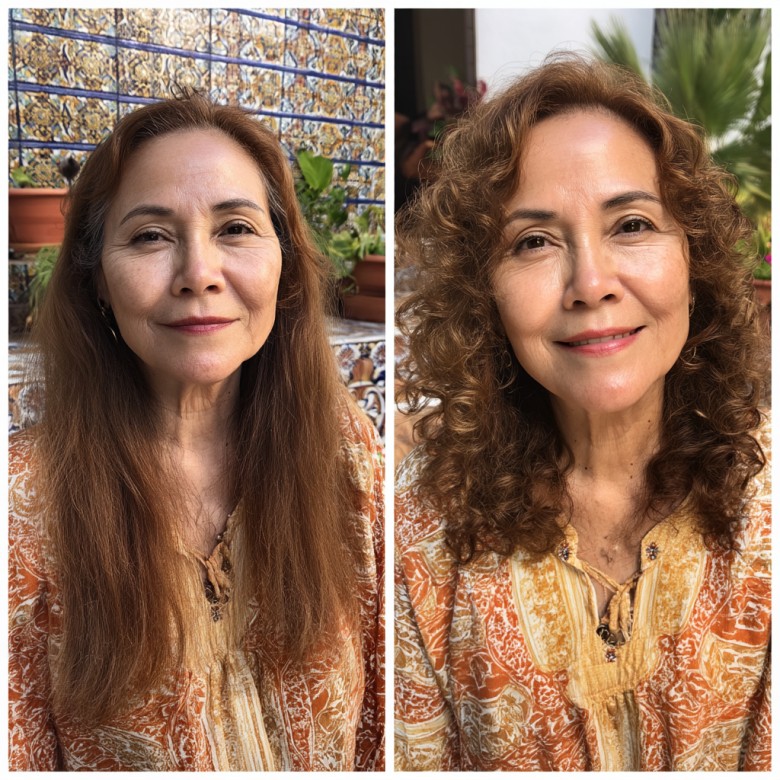 Stylish Soft Curly Transformation