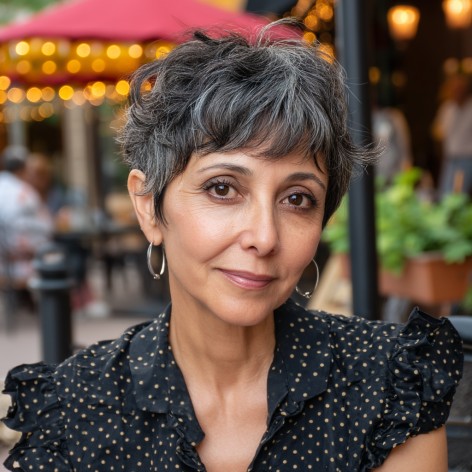 Textured Gray Pixie with Soft, Playful Layers