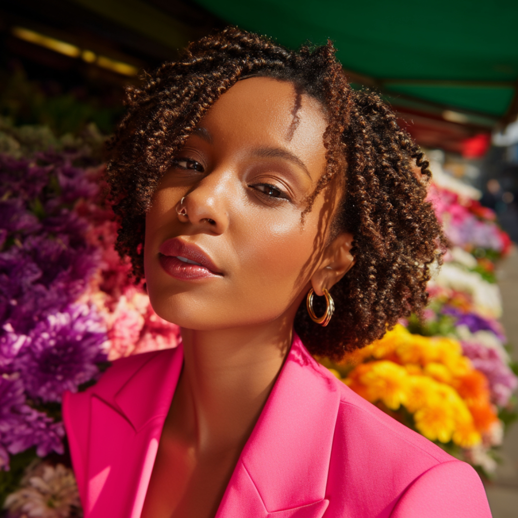 Textured Short Bob with Defined Twists
