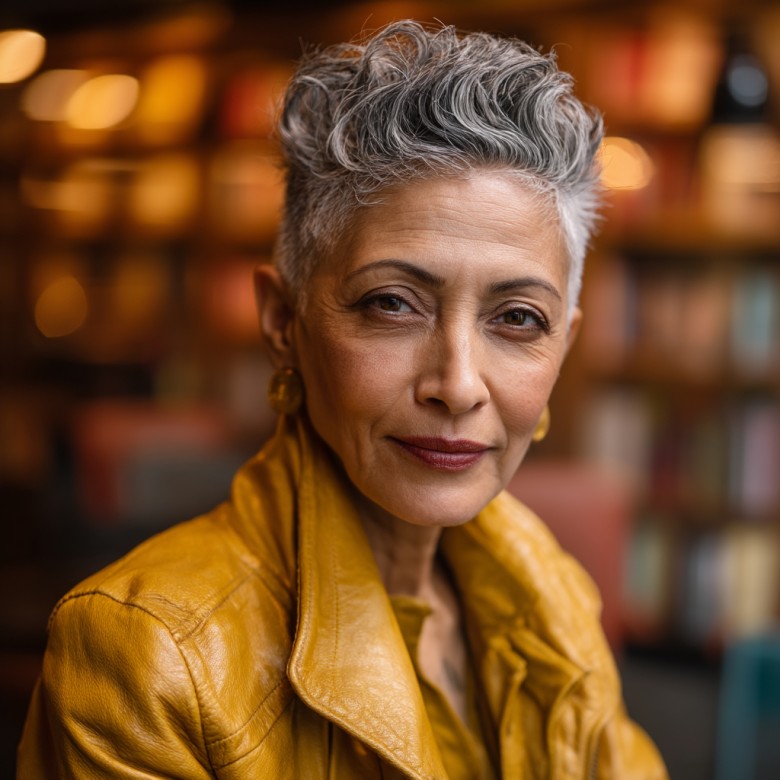 Textured Short Silver Cut with Defined Volume