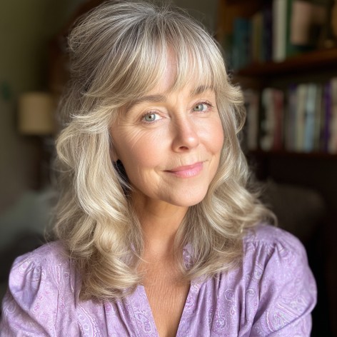 Chic Medium-Length Soft Waves with Face-Framing Layers