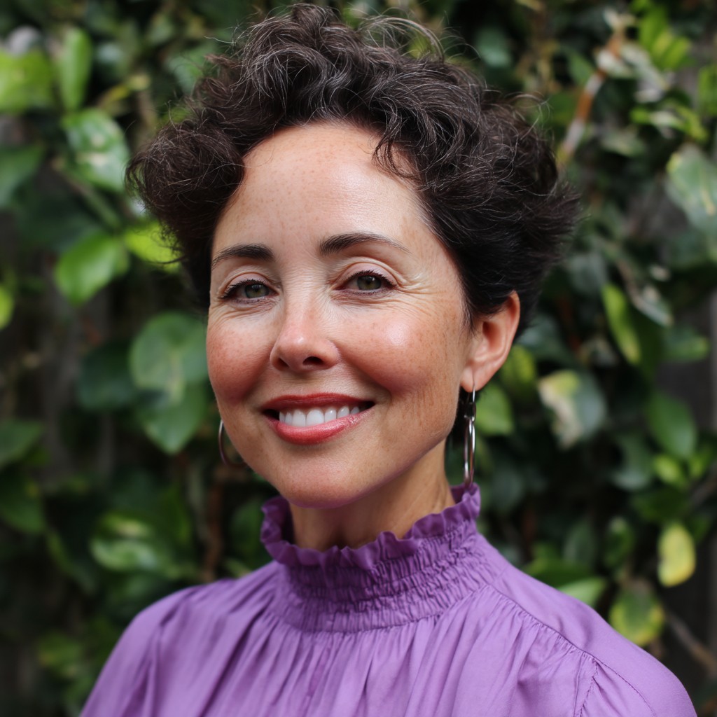 Charming Fluffy Curly Crop with Defined Texture