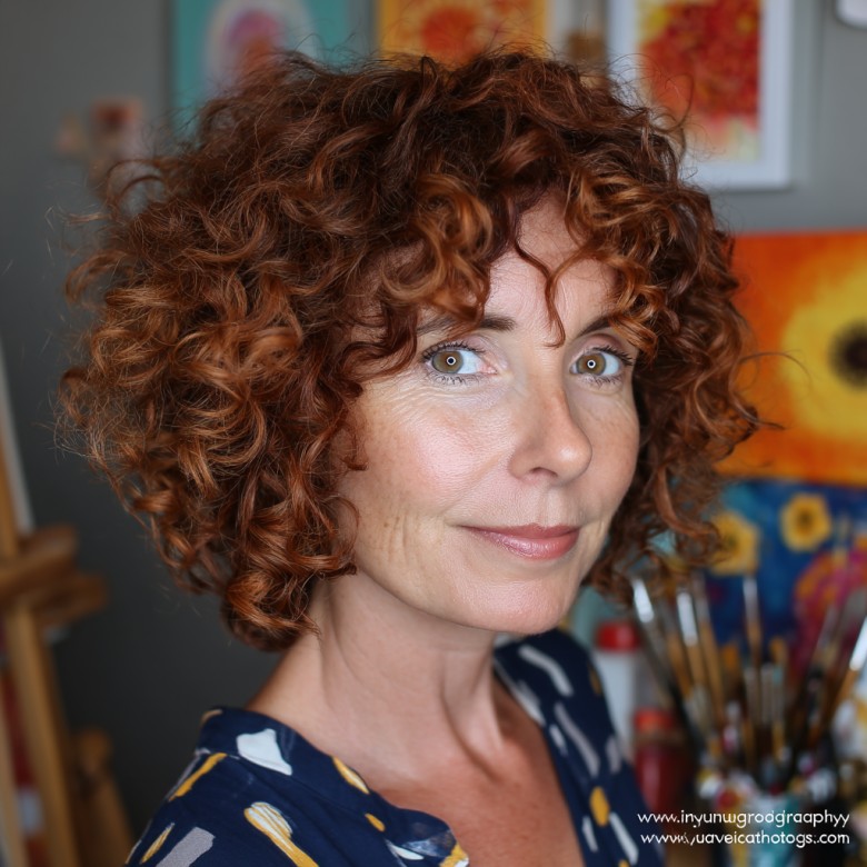 Chic Curly Layered Bob for Women Over 50