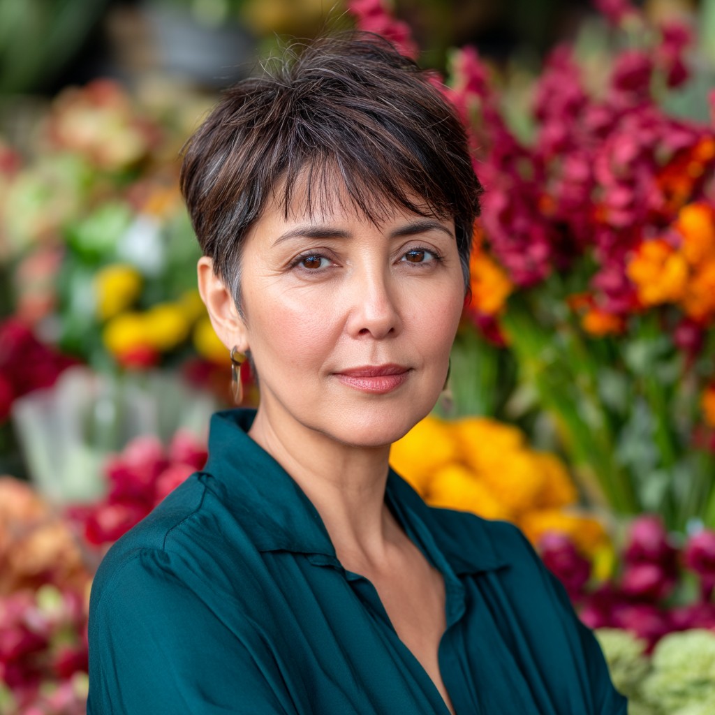 Chic Fluffy Pixie Cut with Textured Layers