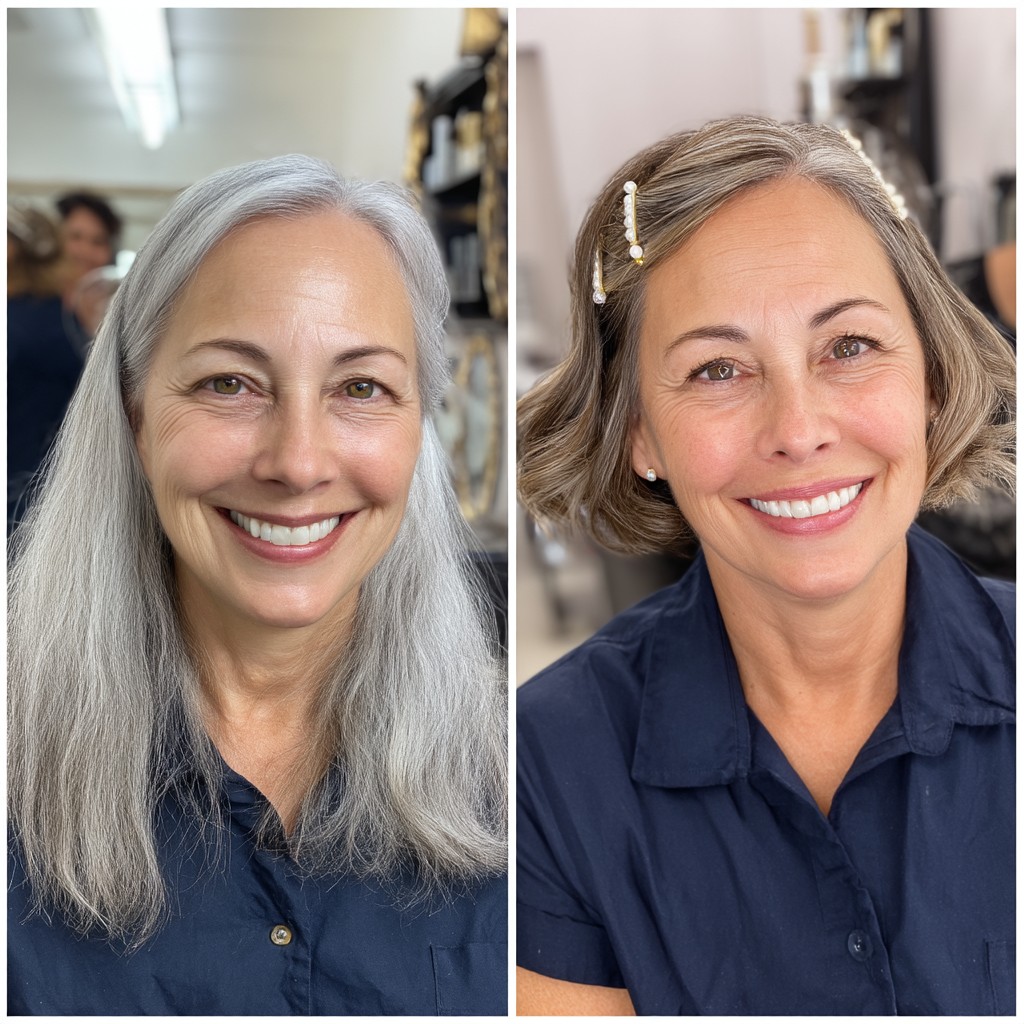 chic textured bob with playful waves