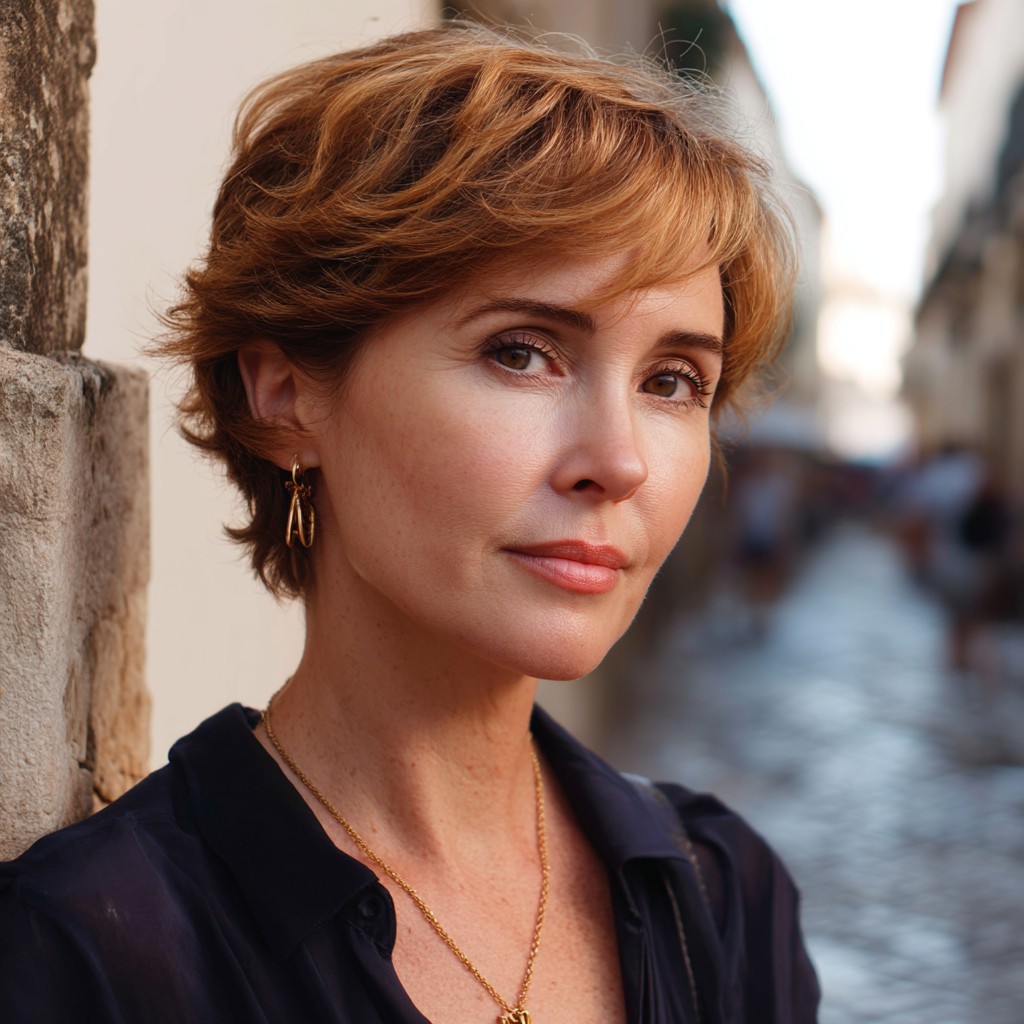 Chic Textured Fluffy Crop with Soft Layers