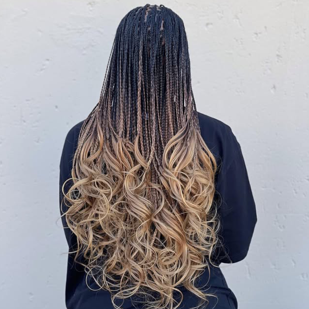 Glamorous Long Curly Braids for Black Women