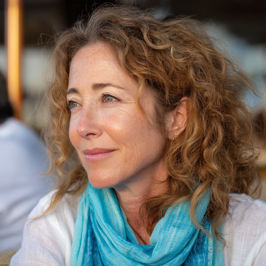 Playful Fluffy Curly Hairstyle with Soft Volume