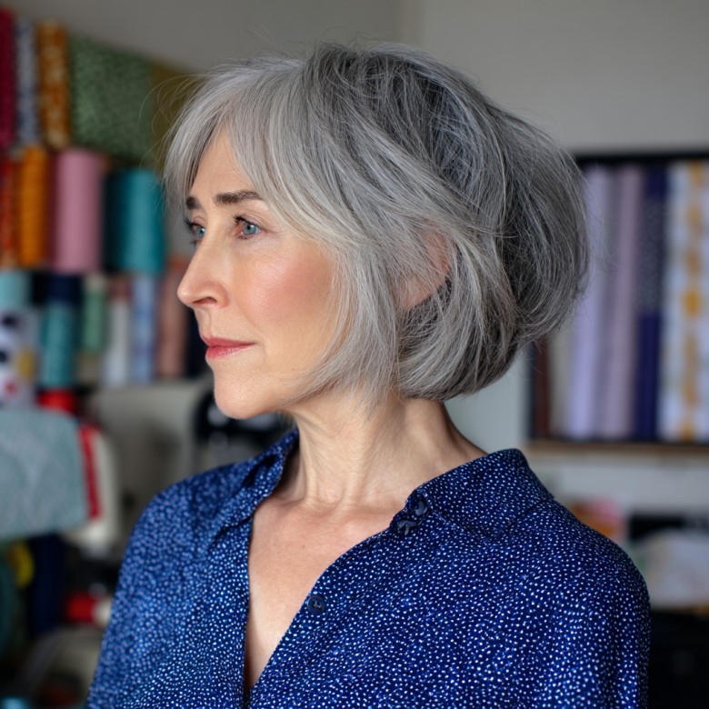 Sleek Textured Bob with Gentle Layers