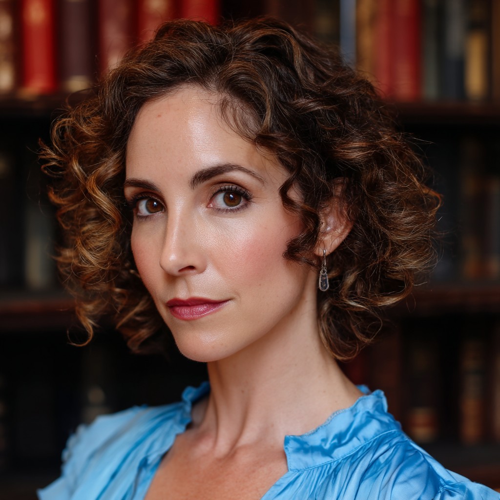 Soft Curly Bob with Defined Layers