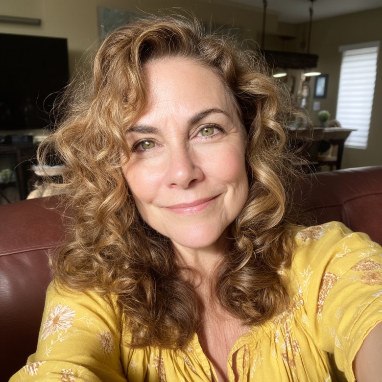 Softly Curled Medium Haircut with Natural Volume