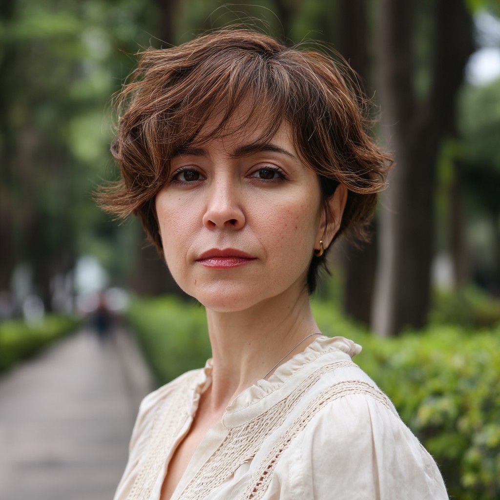 Textured Fluffy Bob with Soft Layers