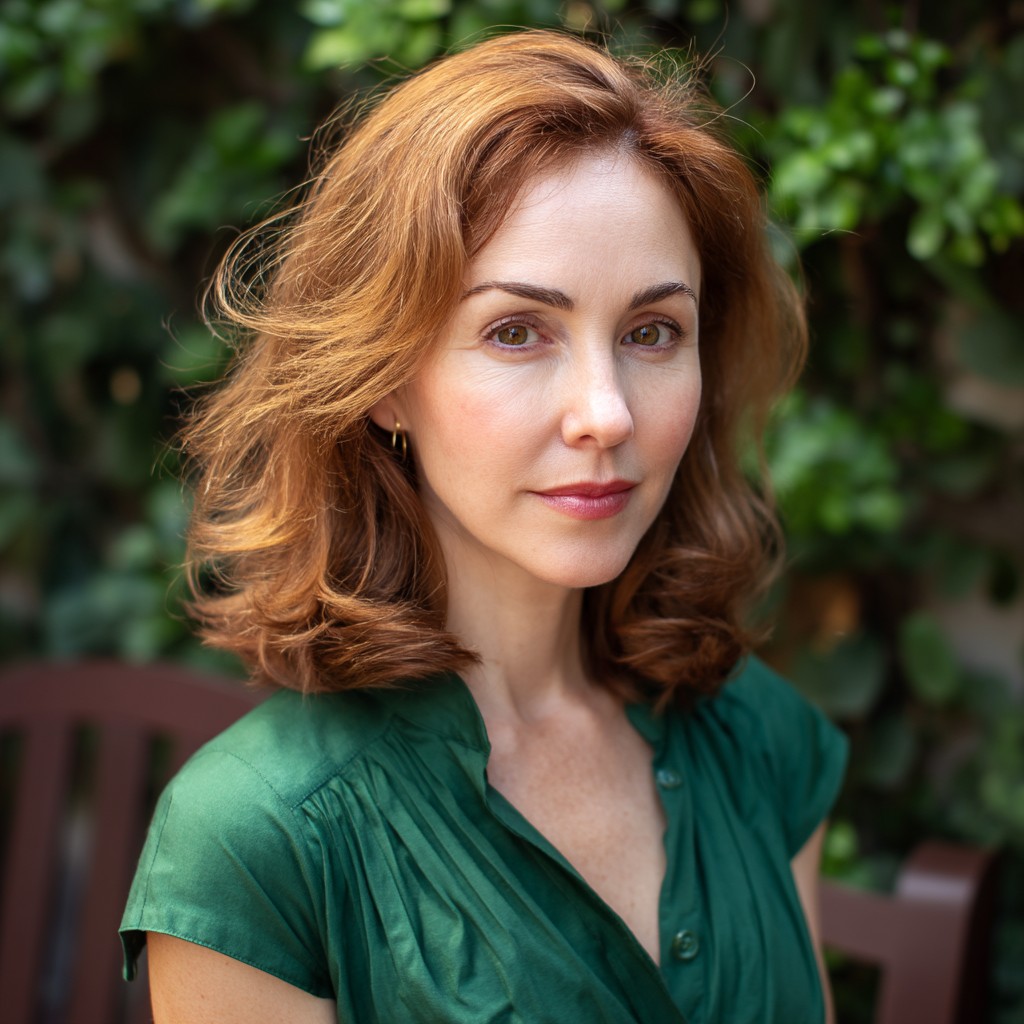 Warm Copper Layered Cut with Soft Volume