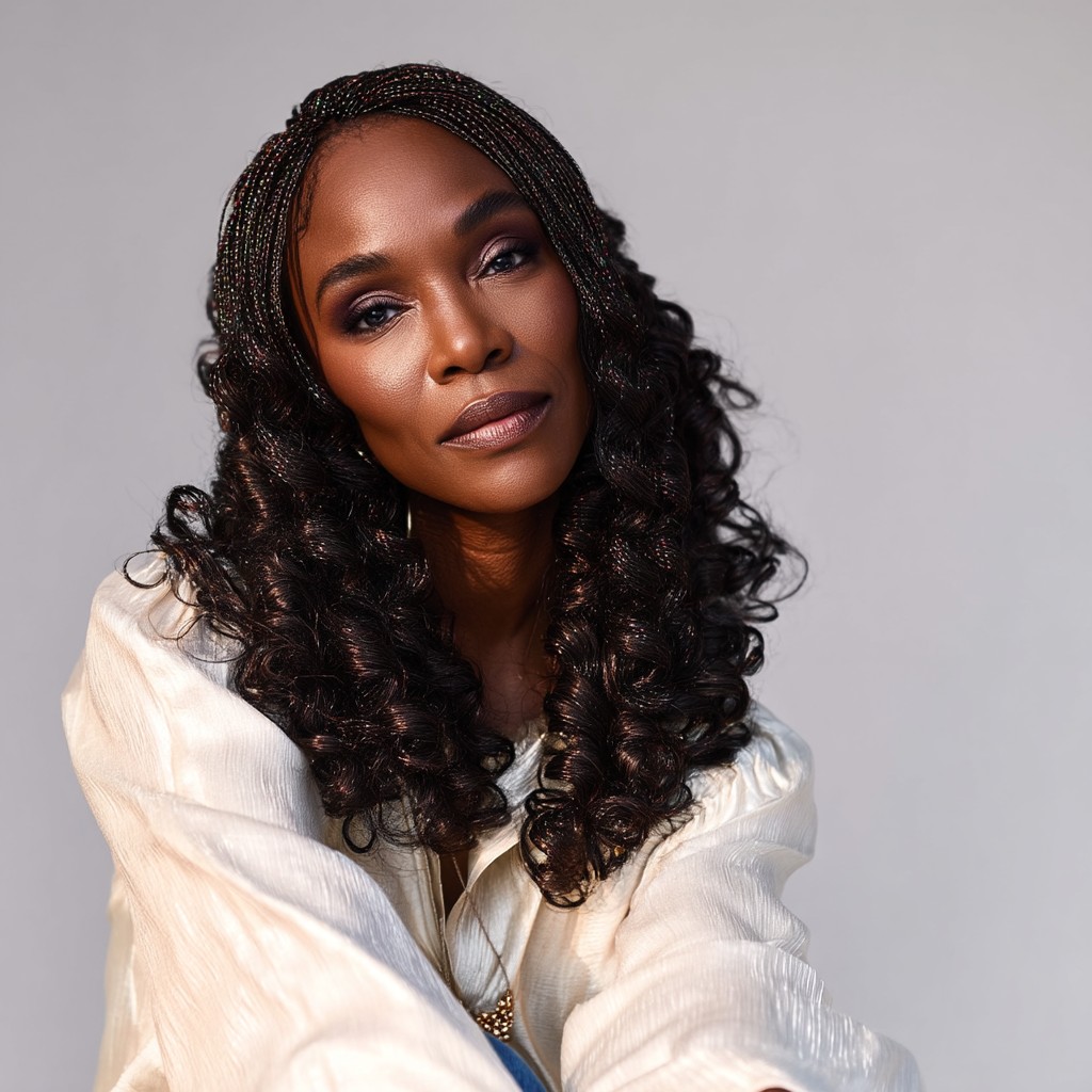 Beautifully Defined Curls with Subtle Highlights
