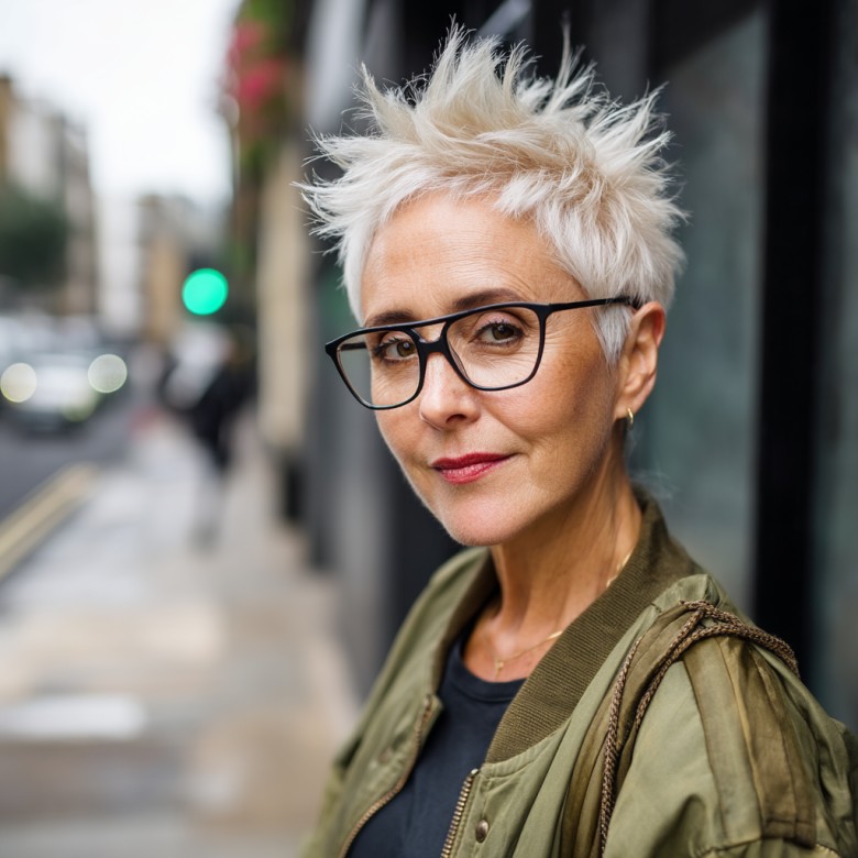Edgy Textured Pixie with Playful Volume