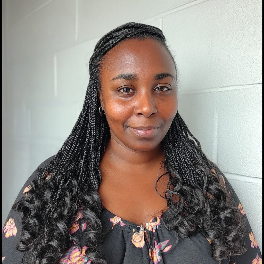 Elegant Curly Box Braids with Soft Ends