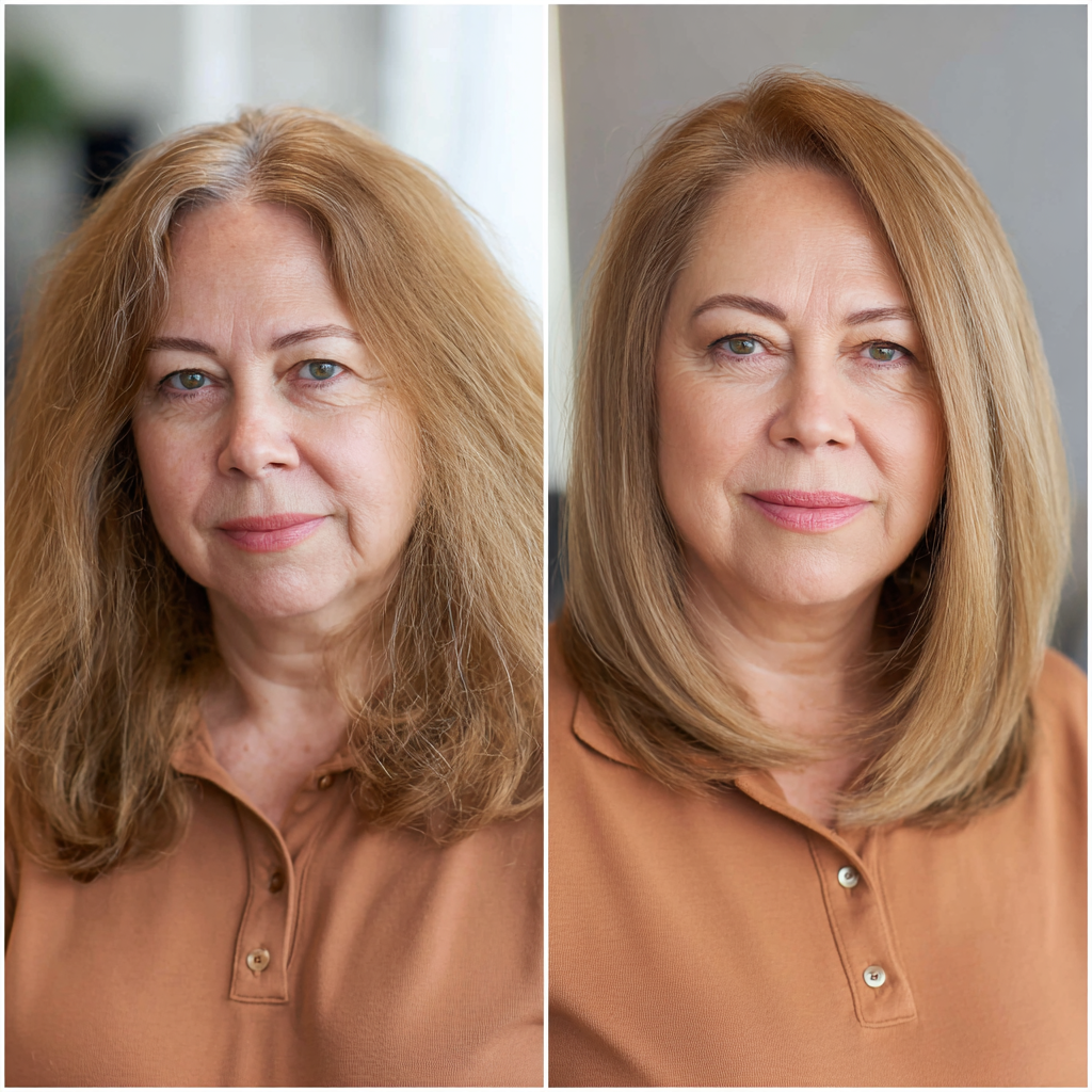 Sleek, Polished Long Bob with Subtle Movement