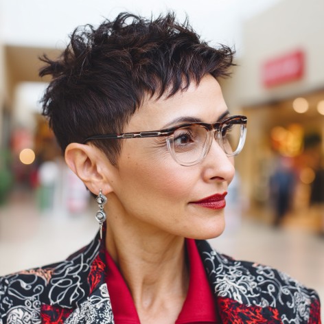 Chic Short Textured Pixie with Defined Edges