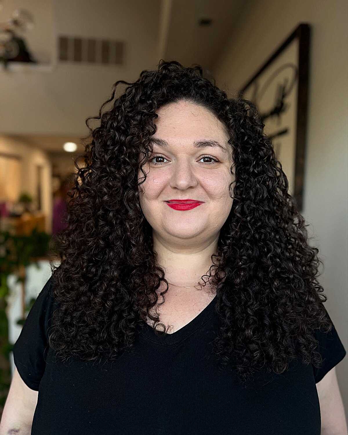 Bold Curly Layers for Thick Textures