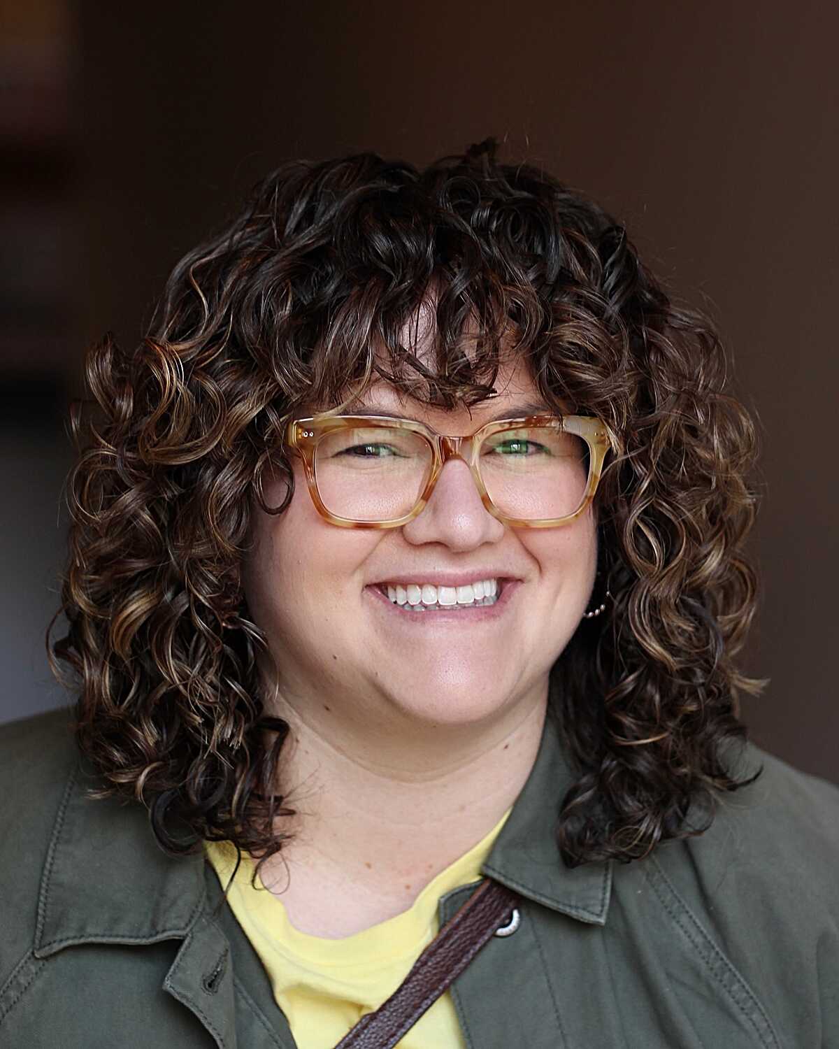 Textured Curly Bob with Front Layers