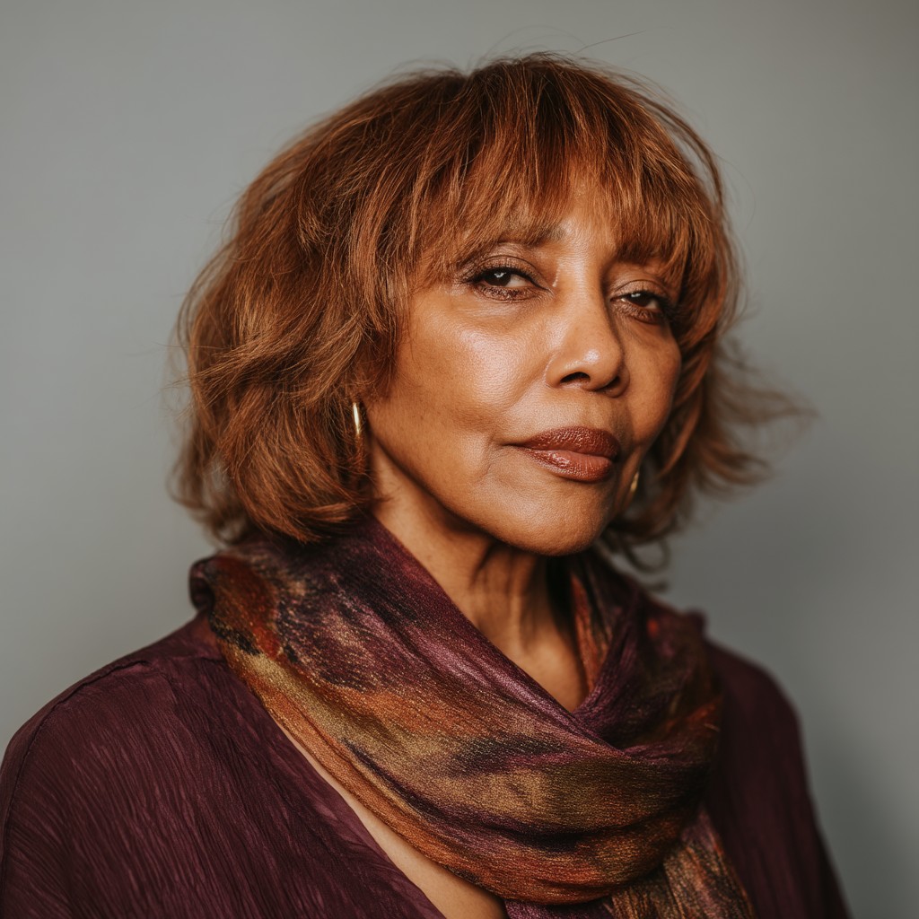 Chic Layered Bob with Curtain Bangs