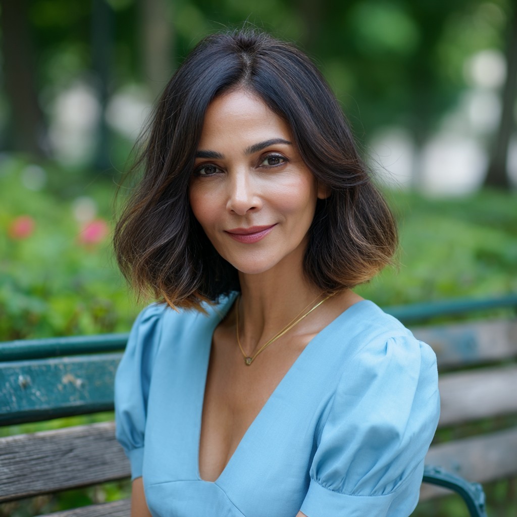 Chic Layered Bob with Subtle Movement