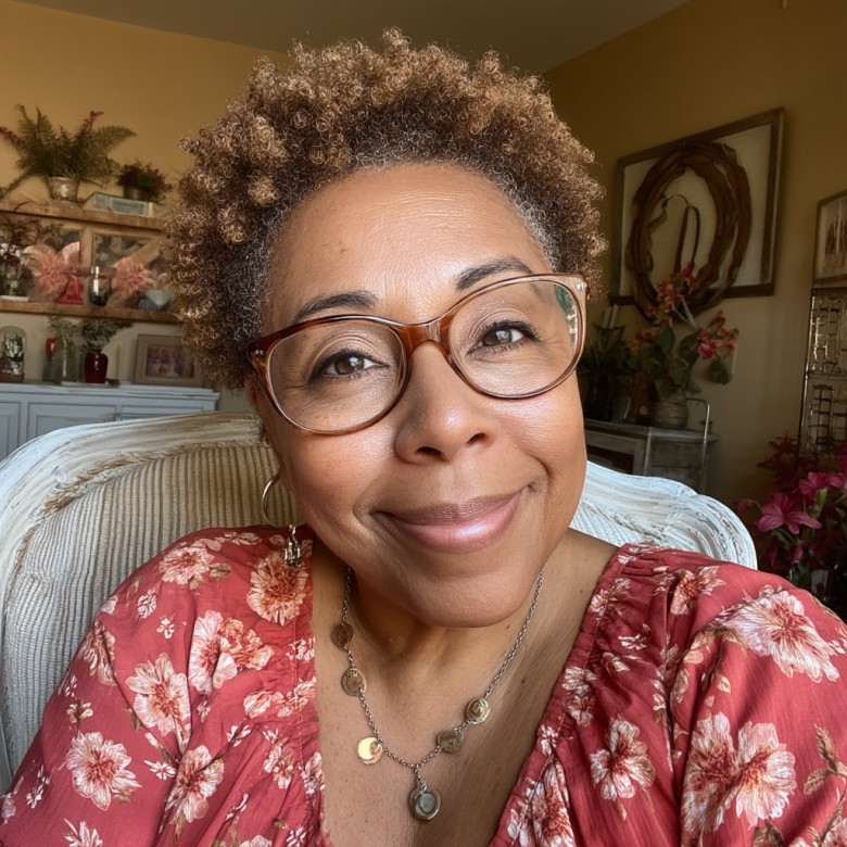 Curly Textured Crop with Soft Highlights