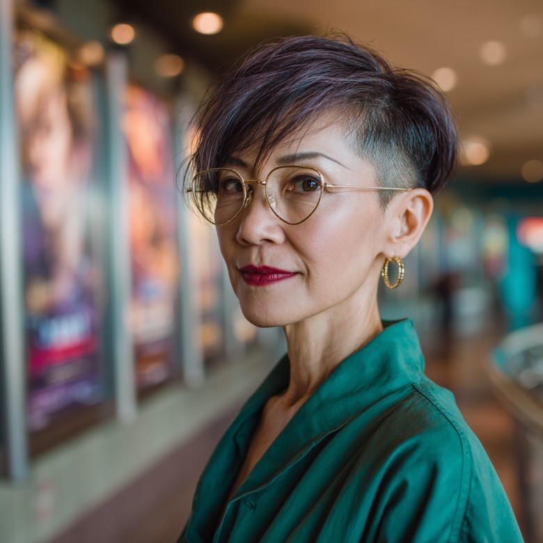 Edgy Short Undercut with Textured Layers