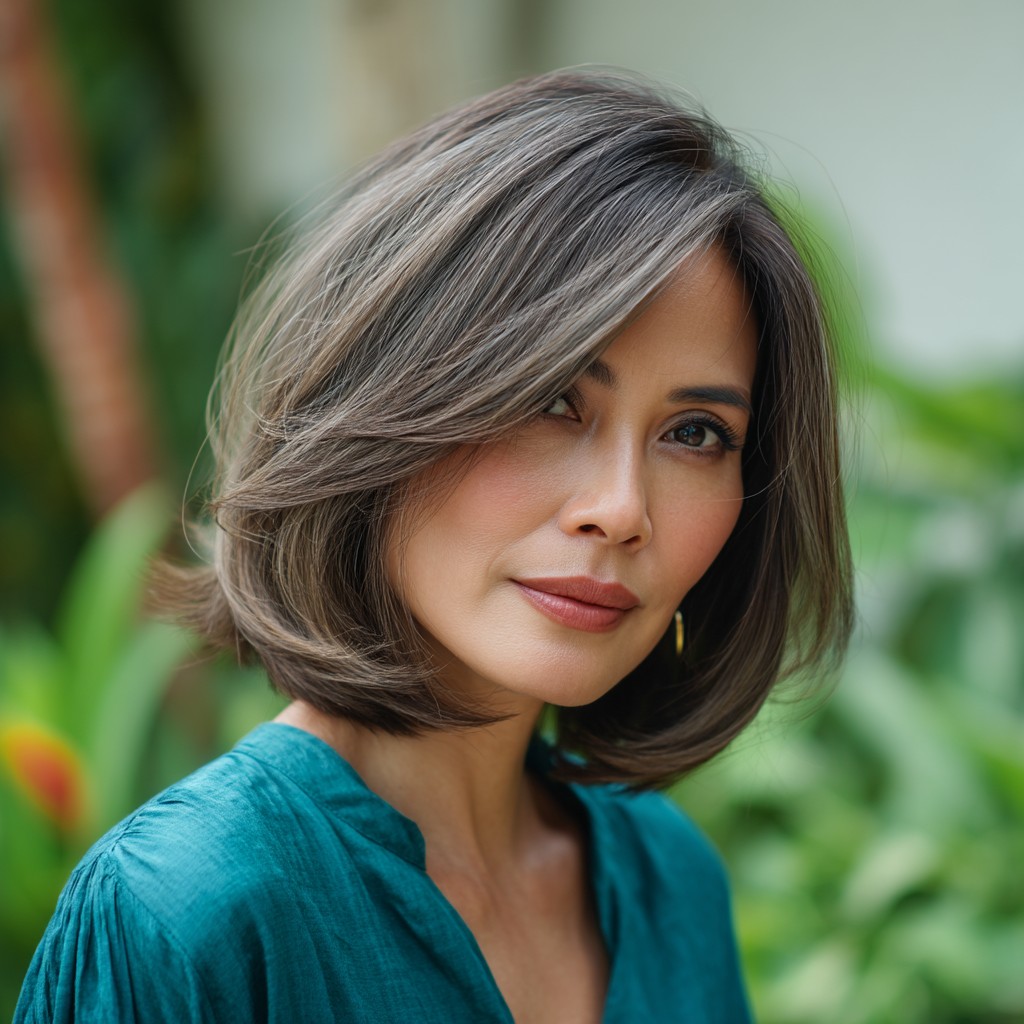 Elegant Layered Bob with Soft Movement