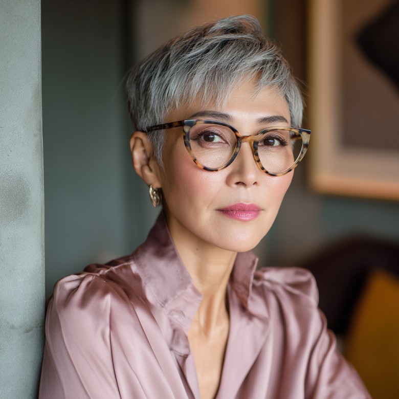 Modern Textured Pixie with Subtle Volume